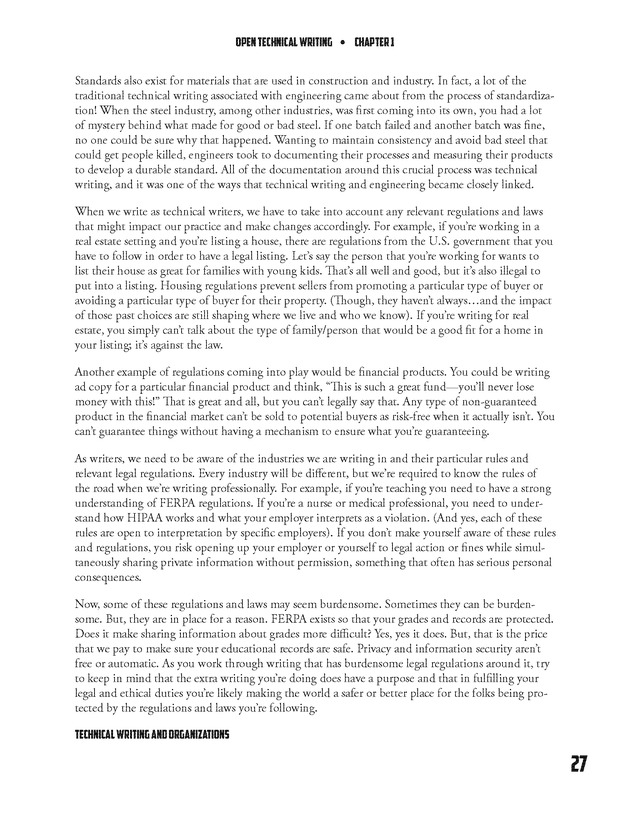 Open Technical Writing - New Page